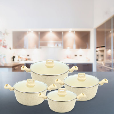 ZOYA 8 - Piece Non-Stick Cookware Set