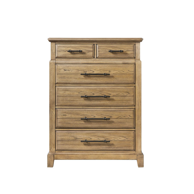 Commode 6 tiroirs - Finition caramel