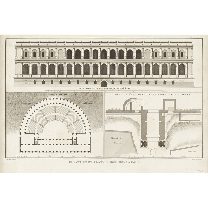 Antique Architectural Details IV - Wrapped Canvas Print, 46cm H x 30cm W x 3.8cm D