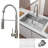 33 " L Undermount Single Bowl Stainless Steel Kitchen Sink