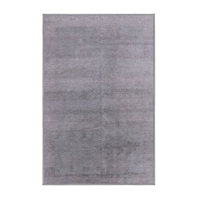 Tapis gris à motif abstrait Bouse