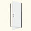 Porte de douche pivotante universelle à ouverture 1 3/8 po avec verre trempé de 1/4 po