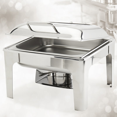 Celebrations by Denmark 5 Piece 6.3qt Stainless Steel Chafing Dish for Catering, Buffet, Serving