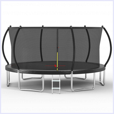 YC 16FT Trampoline Pumpkin-Srandard- Black