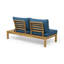 Ensemble de canapé 4 pièces Arlington, bleu sarcelle foncé, canapé d'extérieur en forme de L, ensemble d'extérieur-115731238-115731237
