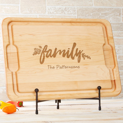 Cozy Home Personalized Maple Cutting Board
