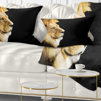 Coussin lombaire de lion large africain