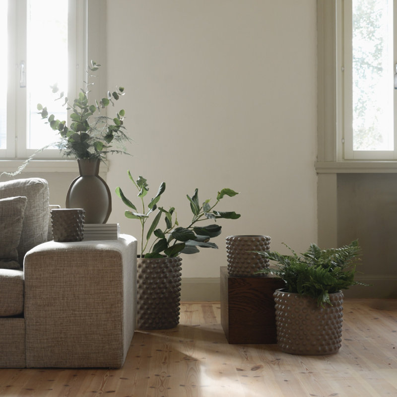 Vase de table en céramique , H 7,09 po x l 8,27 po x P 8,27 po