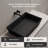 Monblari 24" X 16" Rectangle Solid Surface Matte Black Vessel Sink-126410543