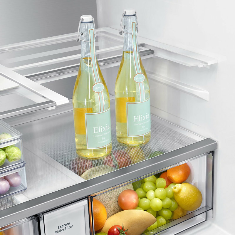 Samsung Bespoke 4-Door Flex Refrigerator 29 cu. ft. in Fingerprint Resistant Stainless Steel with Beverage Center