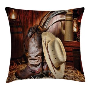 Rodeo Home Vika Checkered Cut Velvet Decorative Pillow