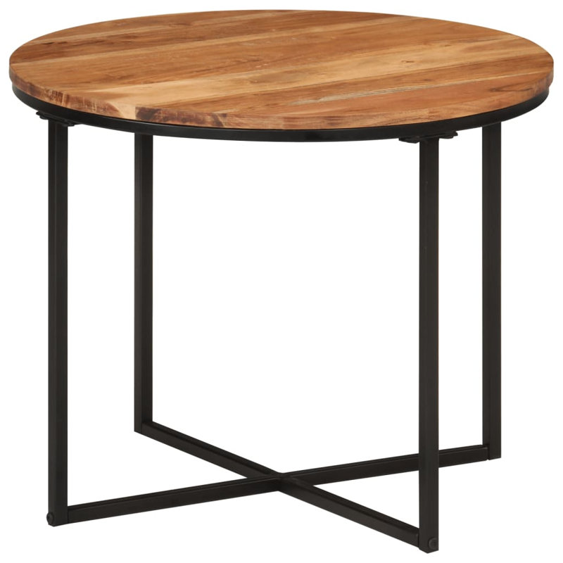 Rossana Cross Legs Coffee Table, 45cm H x 55cm L x 55cm W, Brown
