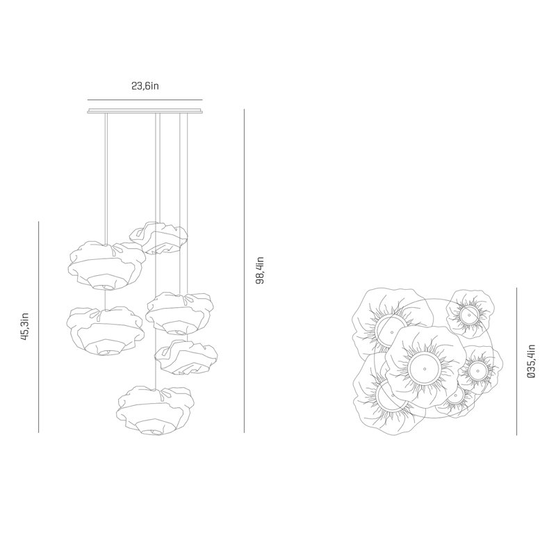 Nevo 6-Light Chandelier