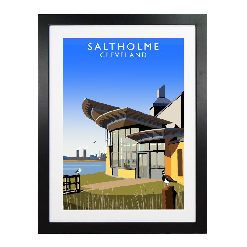 'Salthome Cleveland' by Richard O'Neil - Print, Black Wood Frame, 43.5 cm H x 33.5 cm W x 2.2 cm D