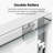 44"-48"W*72" H Semi-Frameless Double Sliding Shower Door, Bypass Shower Door, 1/4" (6mm) Thick SGCC Tempered Glass Door-118021272