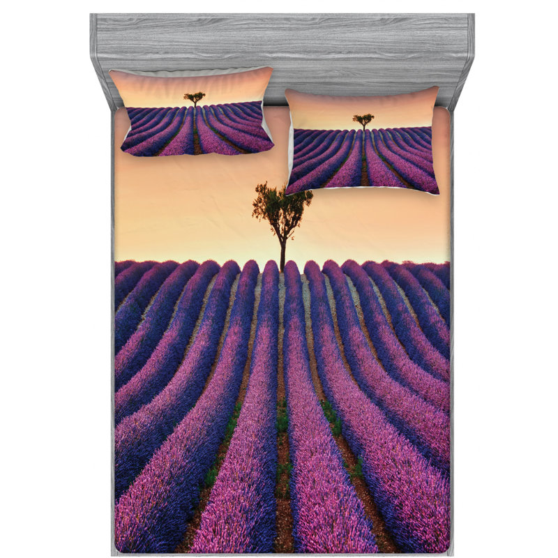 Microfiber Sheet Set, Queen Sheet Set with Fitted Sheet