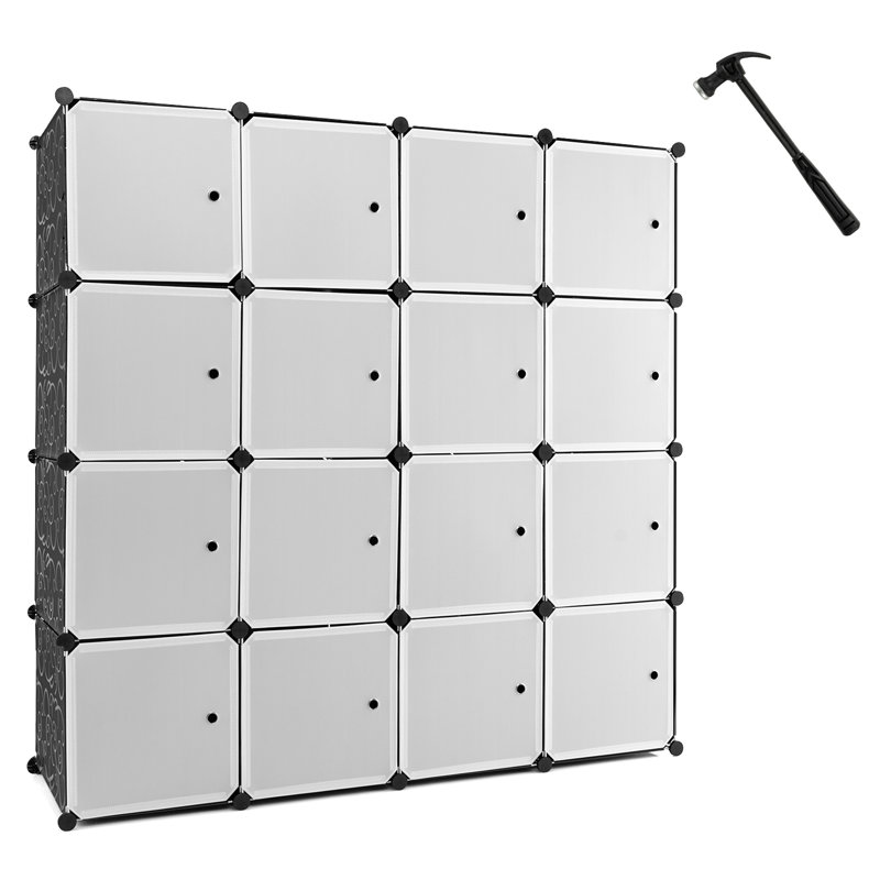 16 Door Plastic Wardrobe