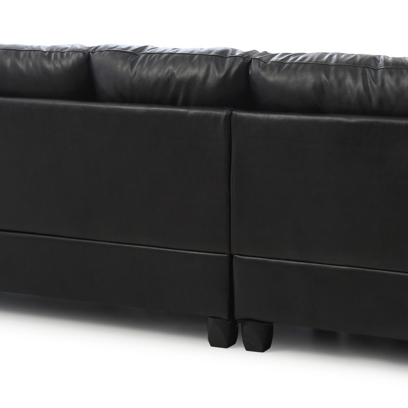 Canapé modulaire moderne pour le salon, Noir