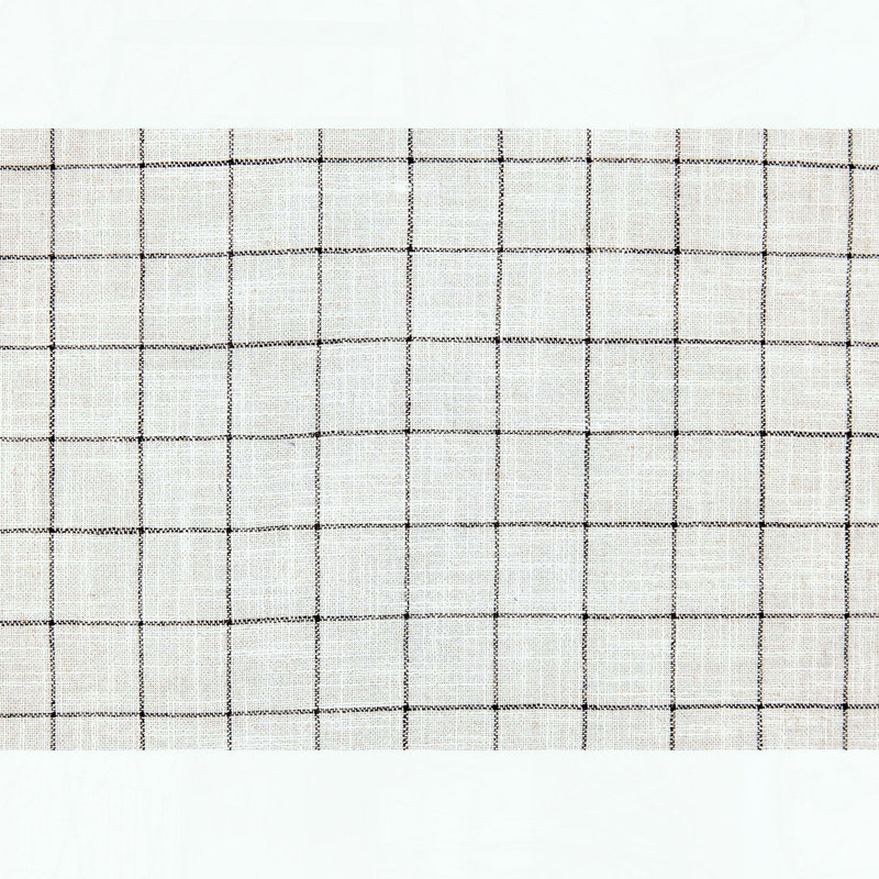 Fauteuil inclinable par pression - Tissu texturé blanc cassé - Garniture cloutée - Pieds en bois apparents
