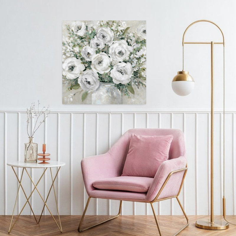 Art mural simple Simply Soft Flower, H 32 po x l 32 po
