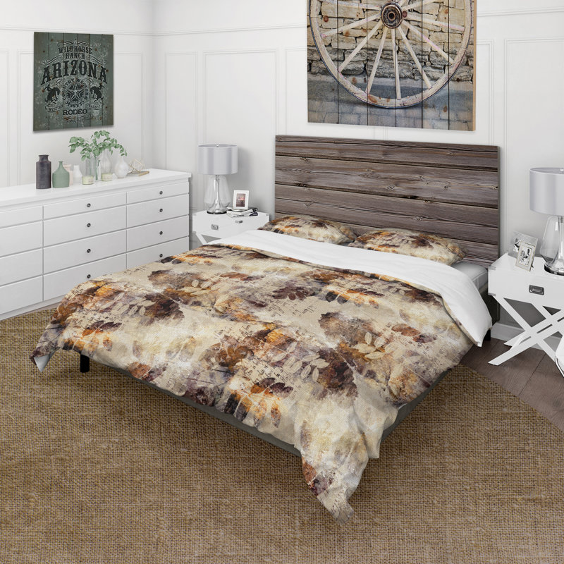 Swirling Feather Dance IX - Ensemble de housse de couette moderne - Microfibre de polyester