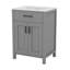 Armoire de salle de bain moderne et compacte pour petits espaces, rangement élégant avec lavabo en céramique