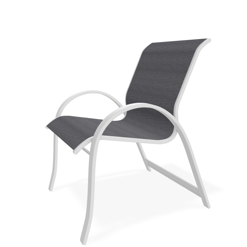 Fauteuil de salle à manger empilable Hiraku, Étain Augustine, Blanc