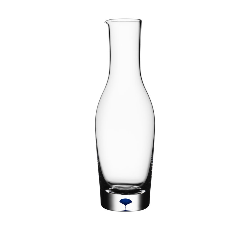 Intermezzo Blue 37.8 oz. Wine Pitcher, Blue/Clear