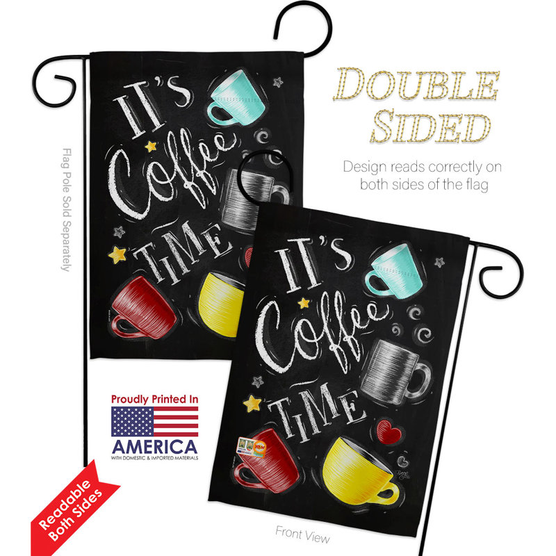 Double Sided 18.5'' H x 13'' W Polyester Flag Set