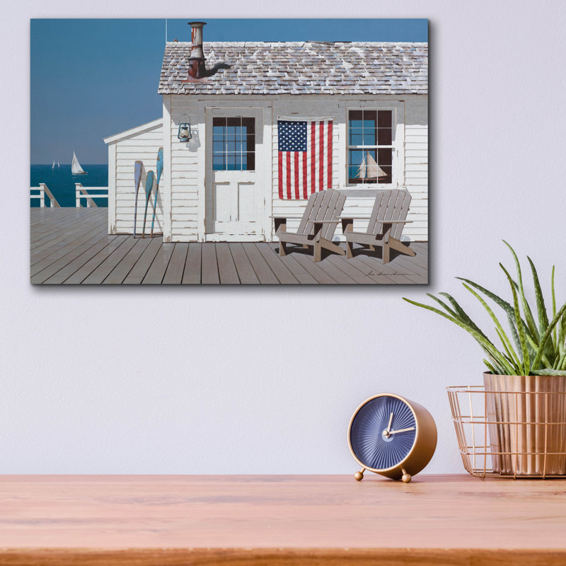 «Beach House 1» par Zhen-Huan Lu, H 12 po x l 16 po x P 0,13 po