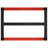 Work Bench Frame Metal Black and Red-714328465