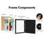 Cadre pour enfants Merranda 10 po x 12,5 po avec passe-partout 8,5 po x 11 po - bois composite avec verre - paquet de 4 - noir