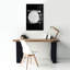 "Black Neutral Abstract 10" par Petals Prints Design-895387486