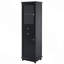 Armoire de salle de bain, armoire de rangement haute de 63 po avec portes en verre, deux tiroirs et tablettes réglables, panneau de fibres à densité moyenne-98222728