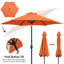 Parasol de marché d'extérieur avec manivelle 108 po Bruton-512097929