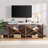 Farmhouse Console Table with Detachable Design and Storage