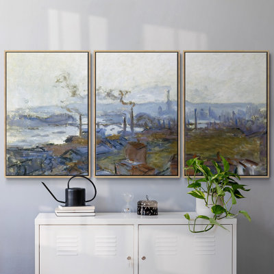 " View Of Rouen From The Cote Sainte " 3 - Pieces
