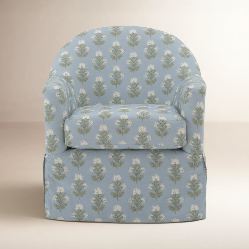 Fauteuil pivotant Meg, Bleu