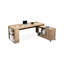 Bureau de direction en bois massif avec tiroirs Burlywood-1901309075-1901309086