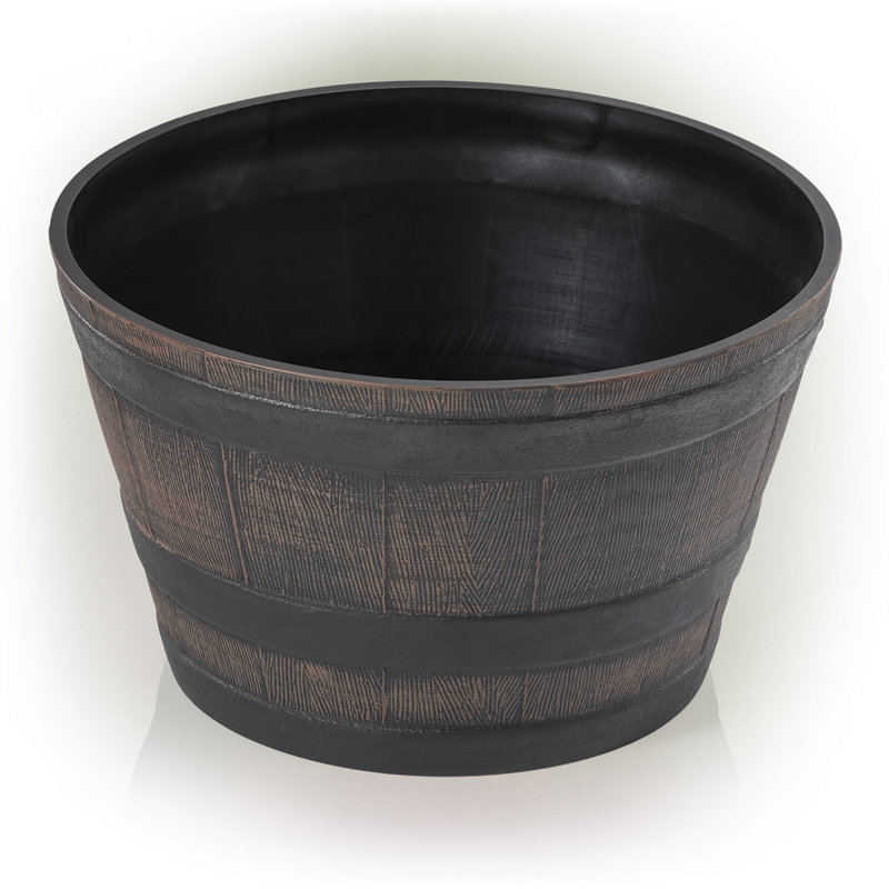 Pot de fleurs tonneau en vinyle Ramsell, Petit