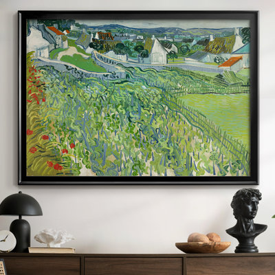 Les vignobles d'Auvers-Vincent van Gogh - Toile tendue avec châssis, 1890