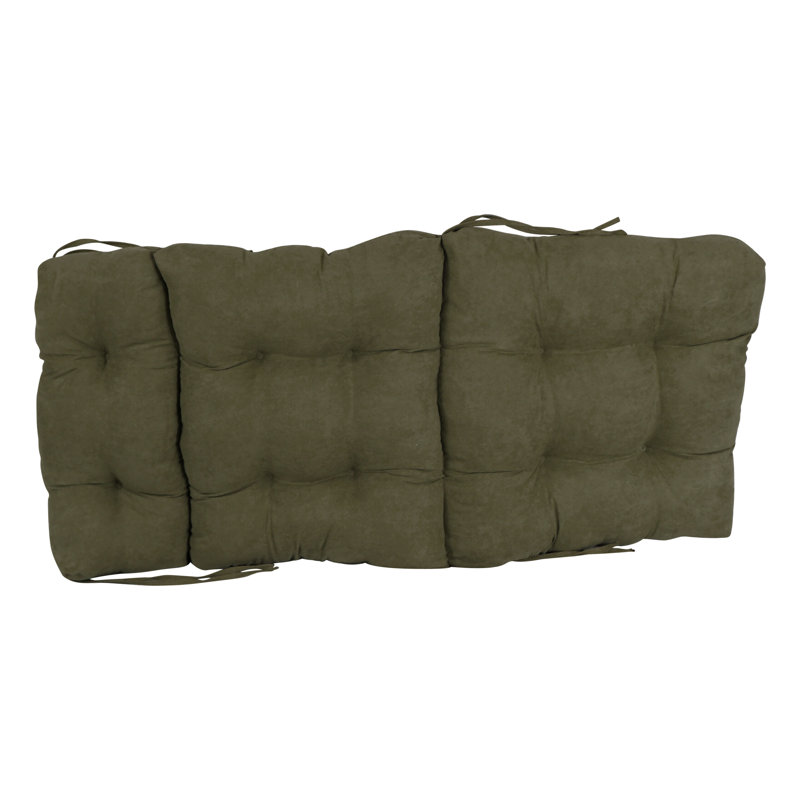 Coussin de siège / dossier en microsuède, L 20 po x P 42 po, Vert forêt