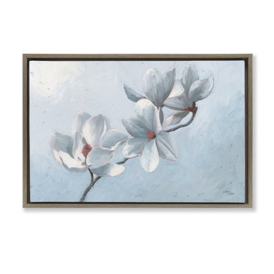 Toile flottante encadrée «Magnolia Blooms» par Wellington Studio