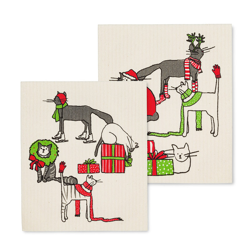 Torchon Holiday Cats