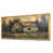 Toile avec cadre flottant or