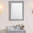 Bernharda 28 in. W x 32 in. H Modern & Contemporary Rectangular Framed Surface-Mount Bathroom Vanity Mirror in Empire Gray-1368959446-1368959436