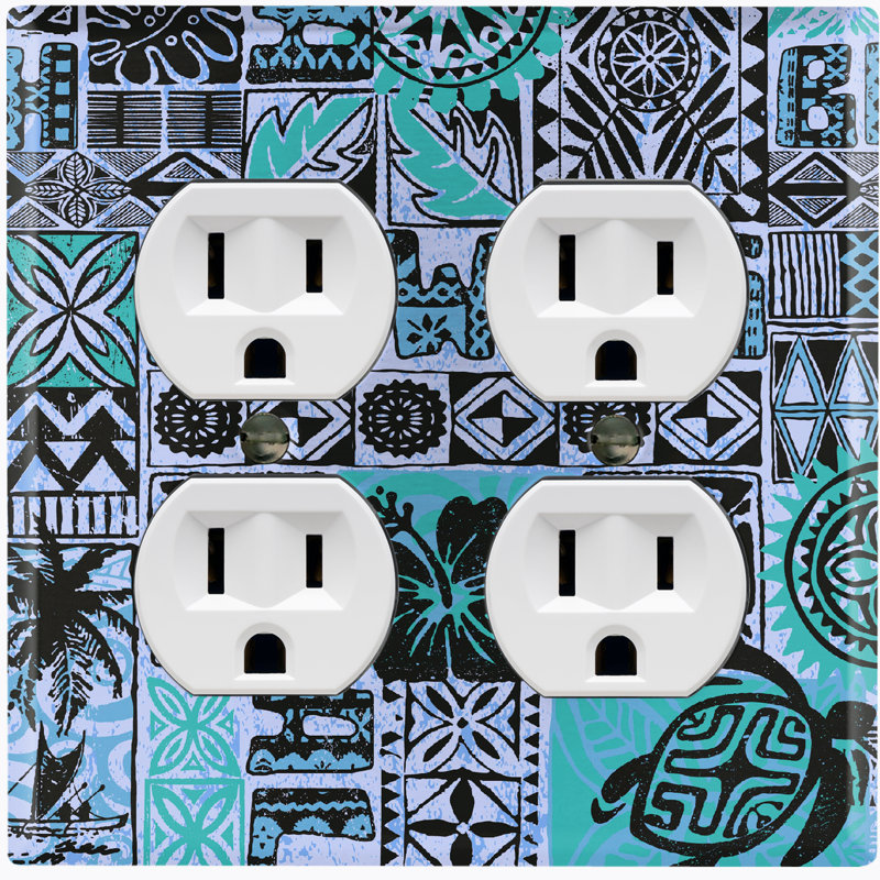 Nature Themed 2 - Gang Duplex Outlet Standard Wall Plate