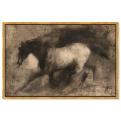 Dark Horse Canvas Farm Animals Art by Art Remedy