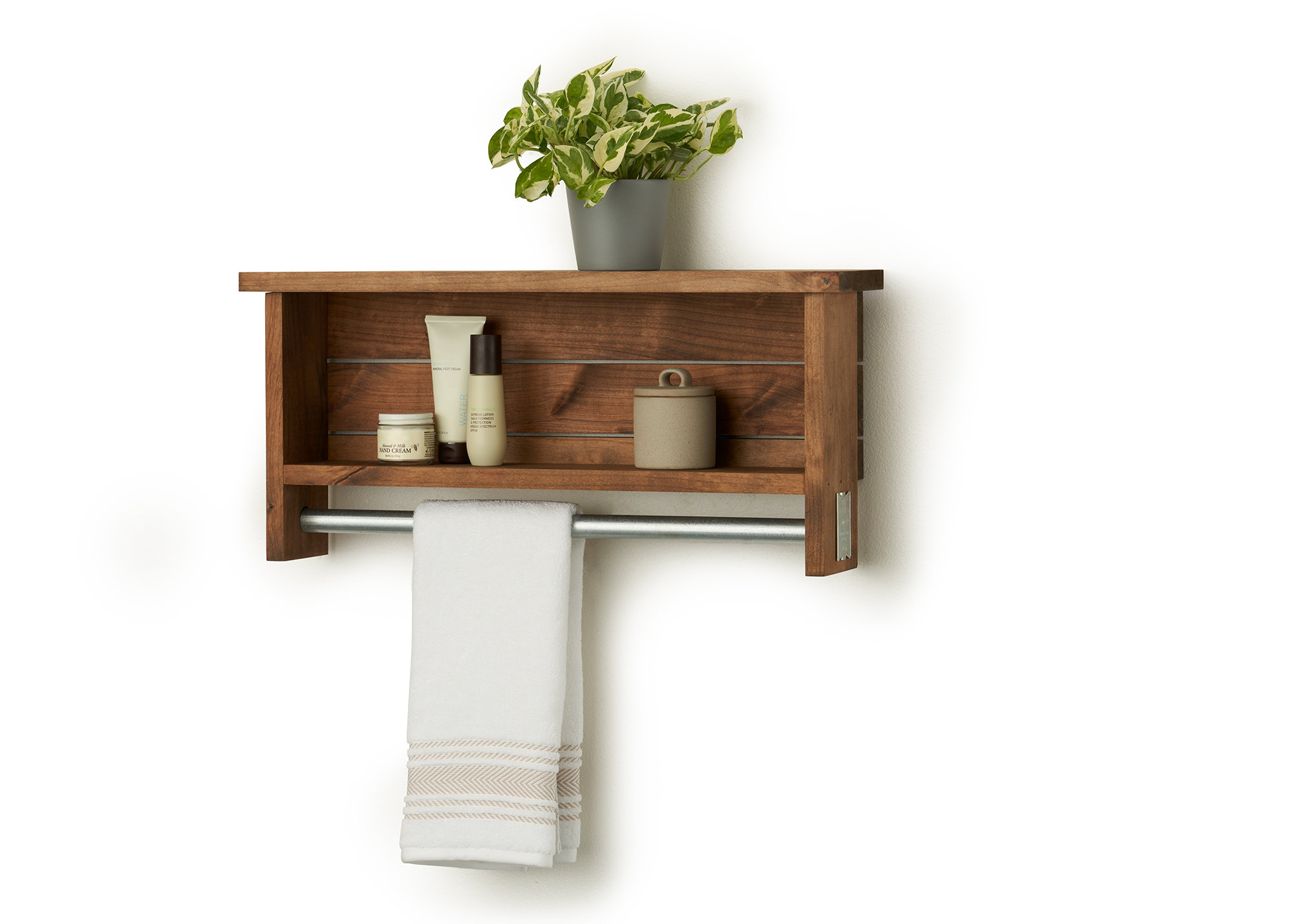 Gracie Oaks Eshu 2 Piece Alder Floating Shelf & Reviews | Wayfair