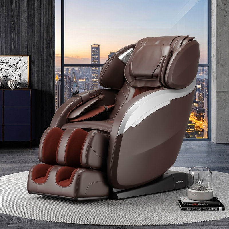 Fauteuil de massage Fauteuil inclinable Zero Gravity, Brun chocolat